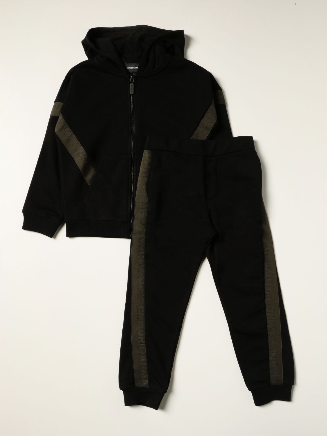 套装 Emporio Armani: Emporio Armani 卫衣 + 慢跑裤套装 黑色 1
