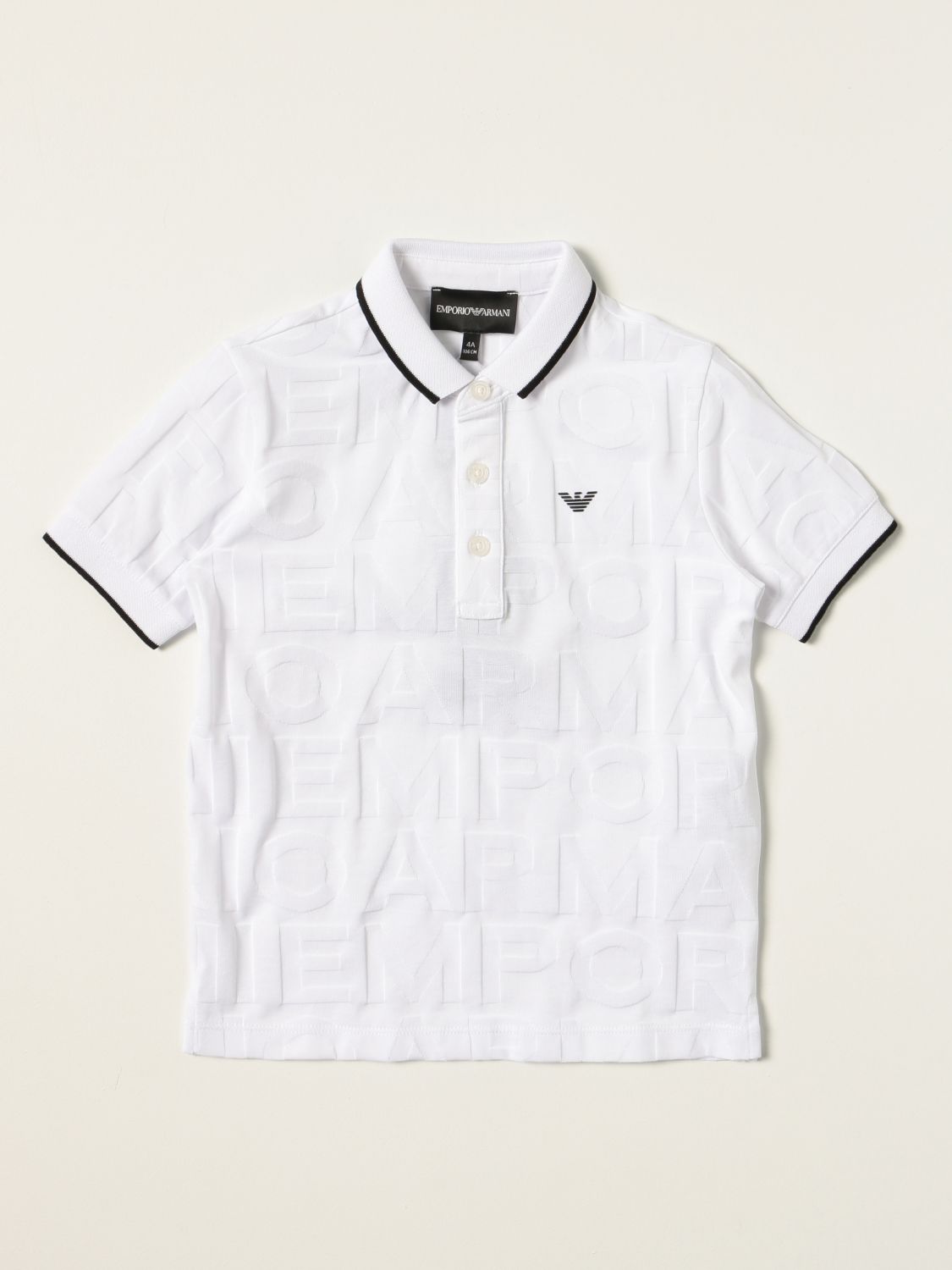 Polo Emporio Armani: Camiseta niños Emporio Armani blanco 1