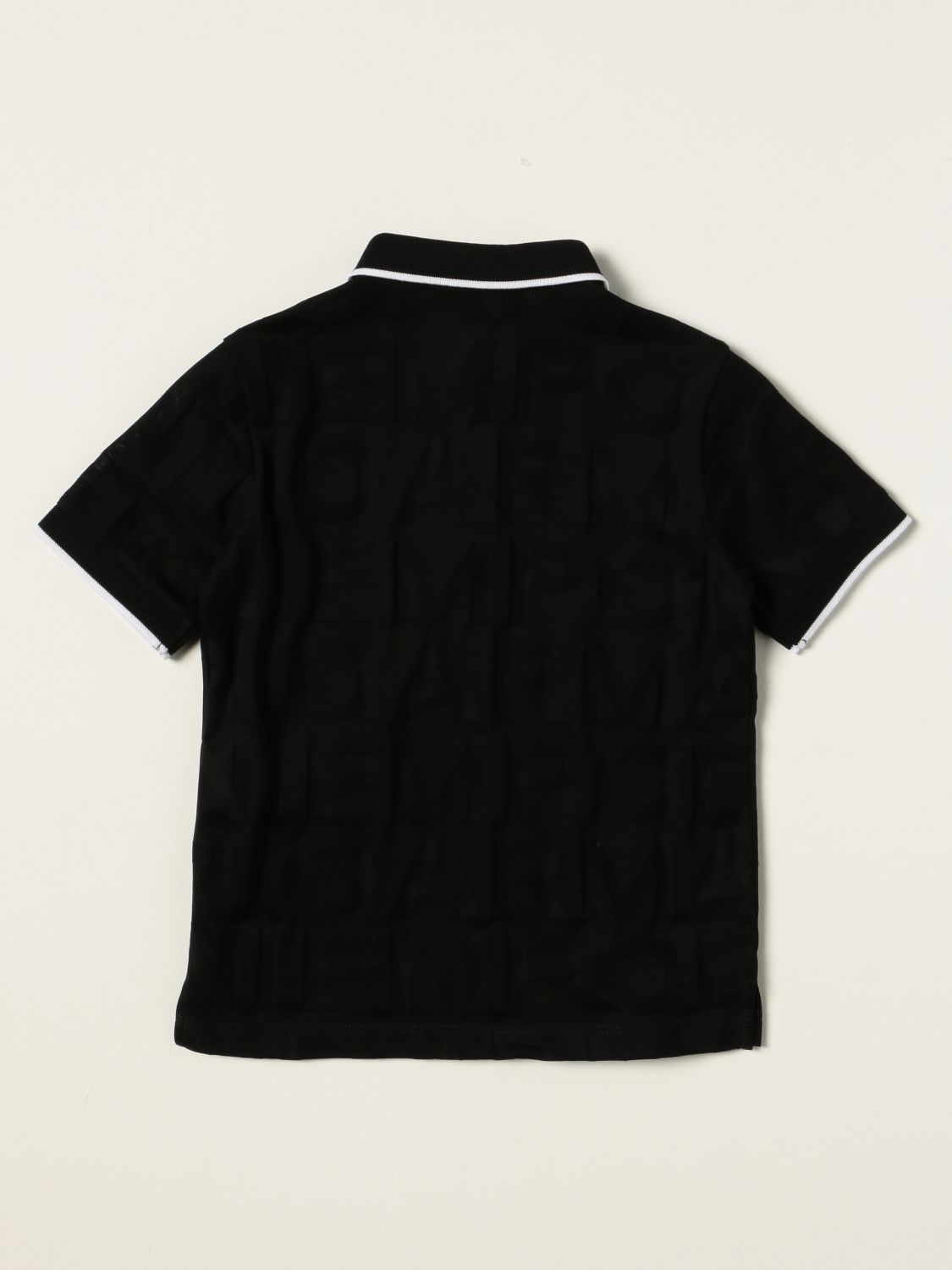Polo Emporio Armani: Camiseta niños Emporio Armani negro 2