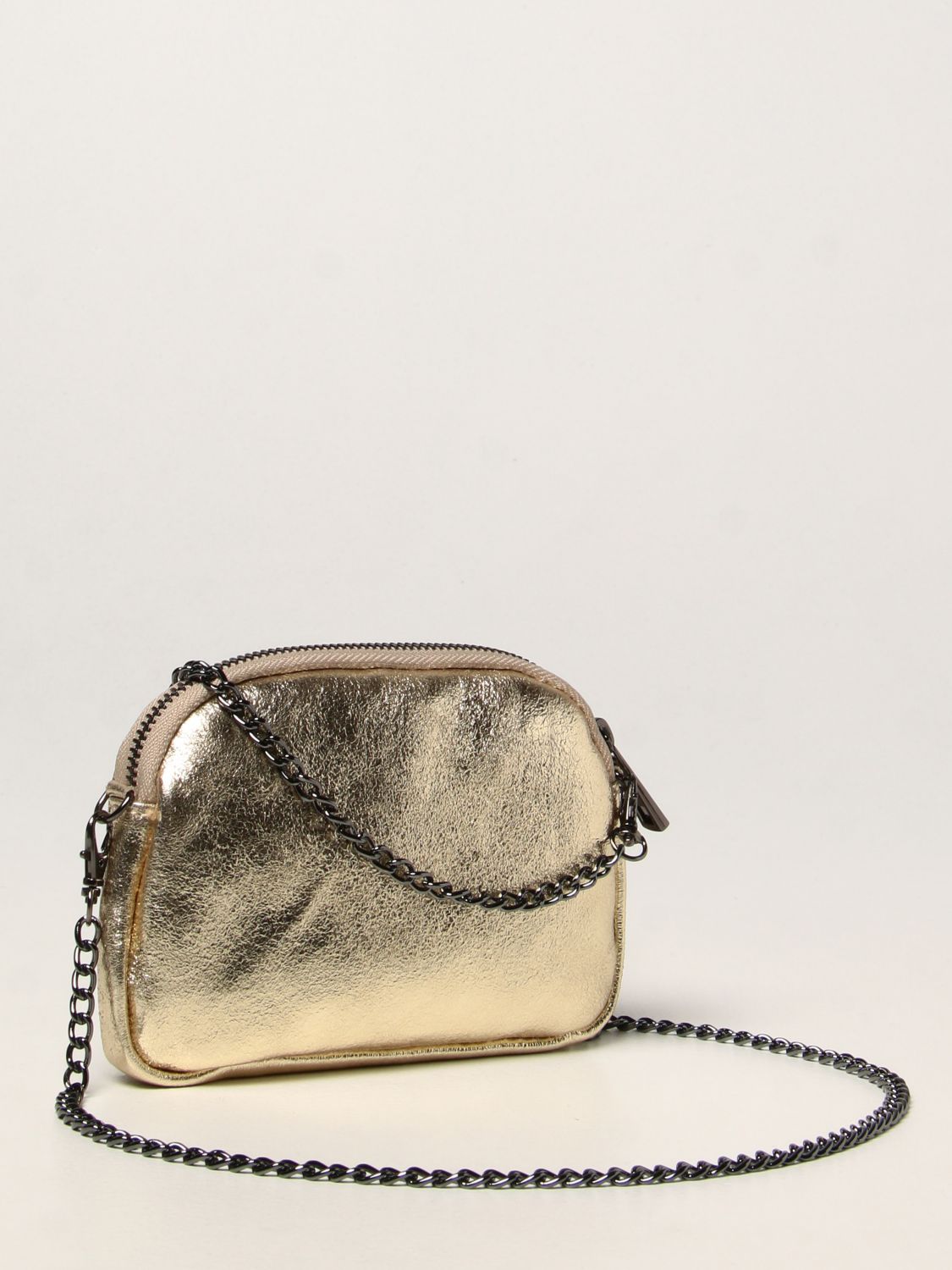 Bag Monnalisa: Monnalisa bag in grained leather gold 2