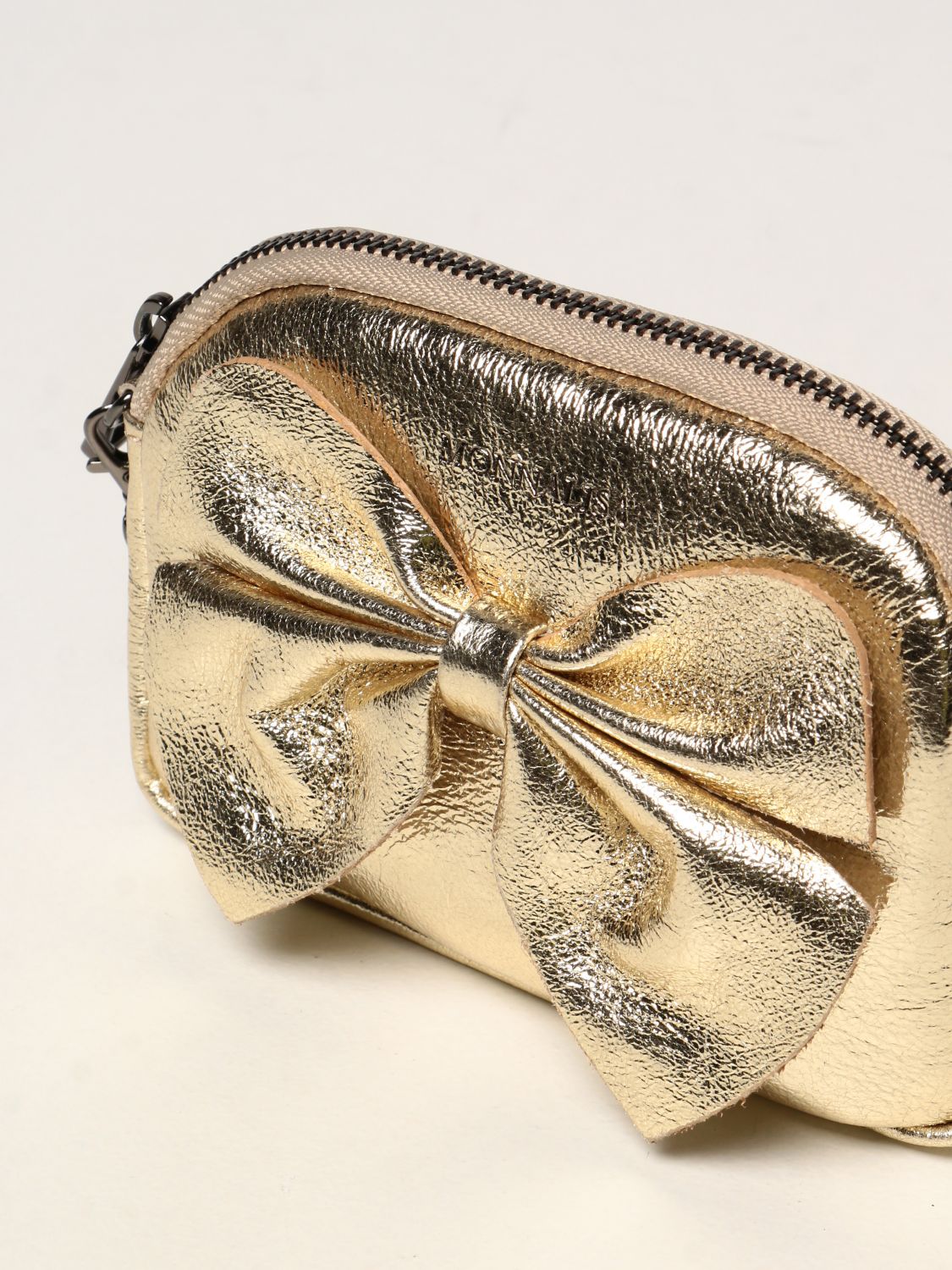 Bag Monnalisa: Monnalisa bag in grained leather gold 3