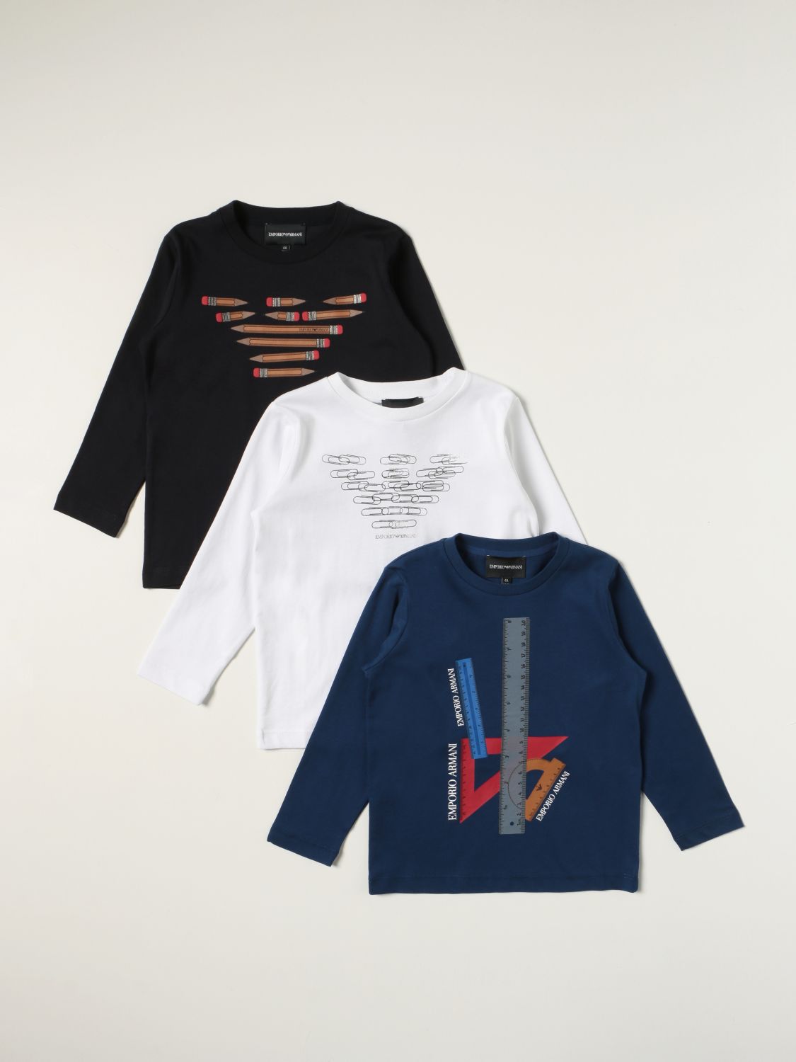 T-shirt Emporio Armani: Set of 3 Emporio Armani t-shirts with logo multicolor 1