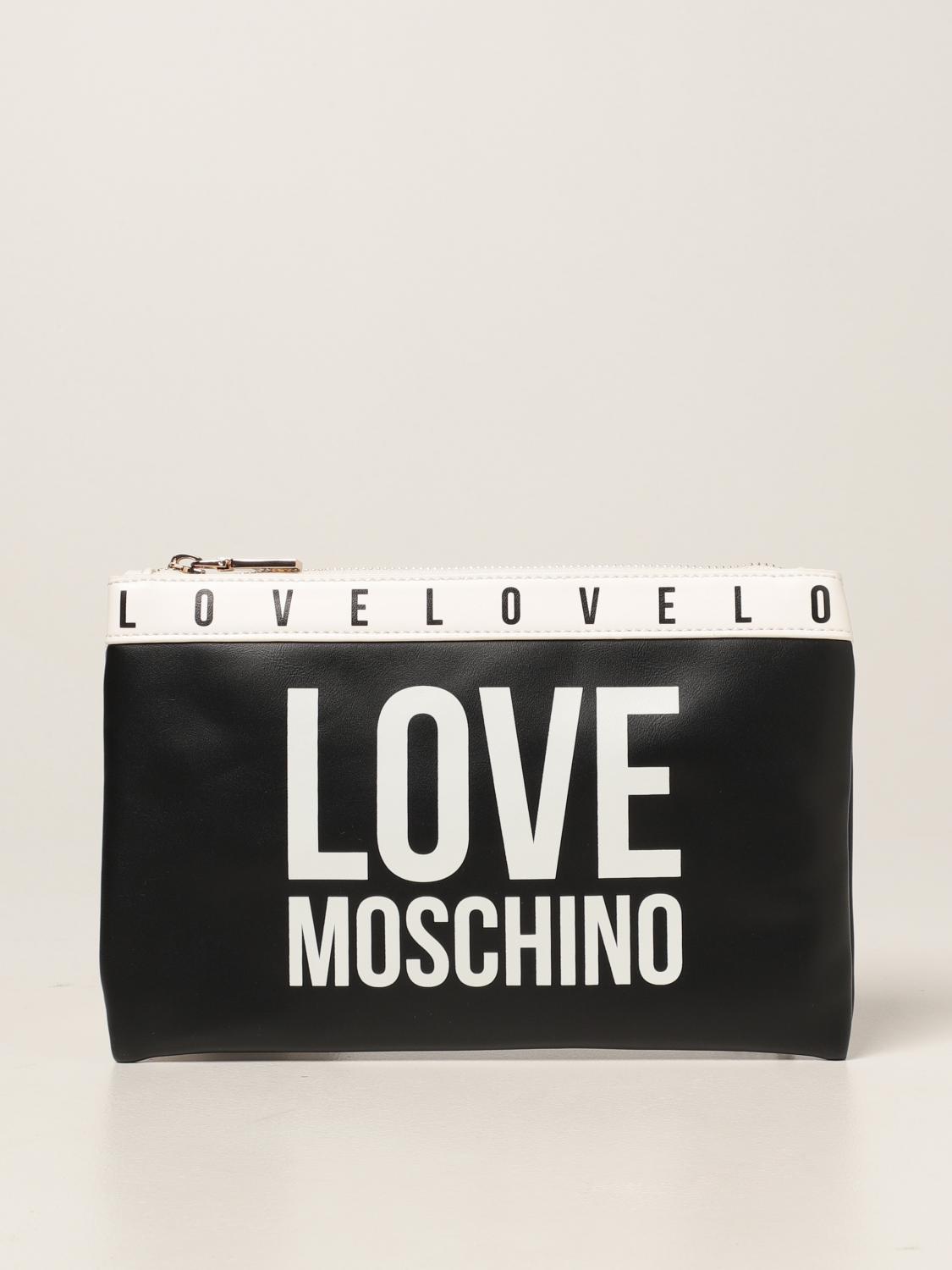 LOVE MOSCHINO: bag in synthetic leather - Black | Love Moschino ...