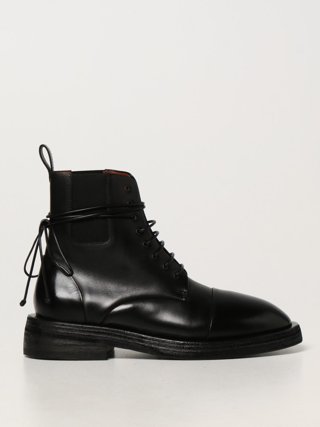MARSÈLL: Mentone ankle boots in leather - Black | Marsèll boots ...