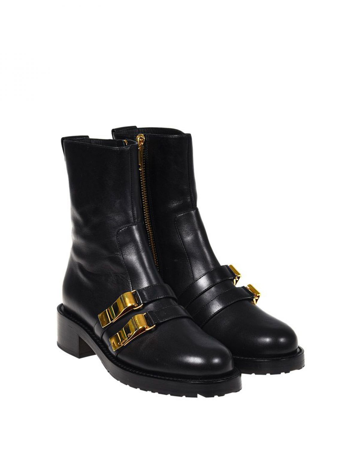 Stivale D-Major Tessuto tecnico grigio talpa e nero, pelle di vitello nera  | DIOR