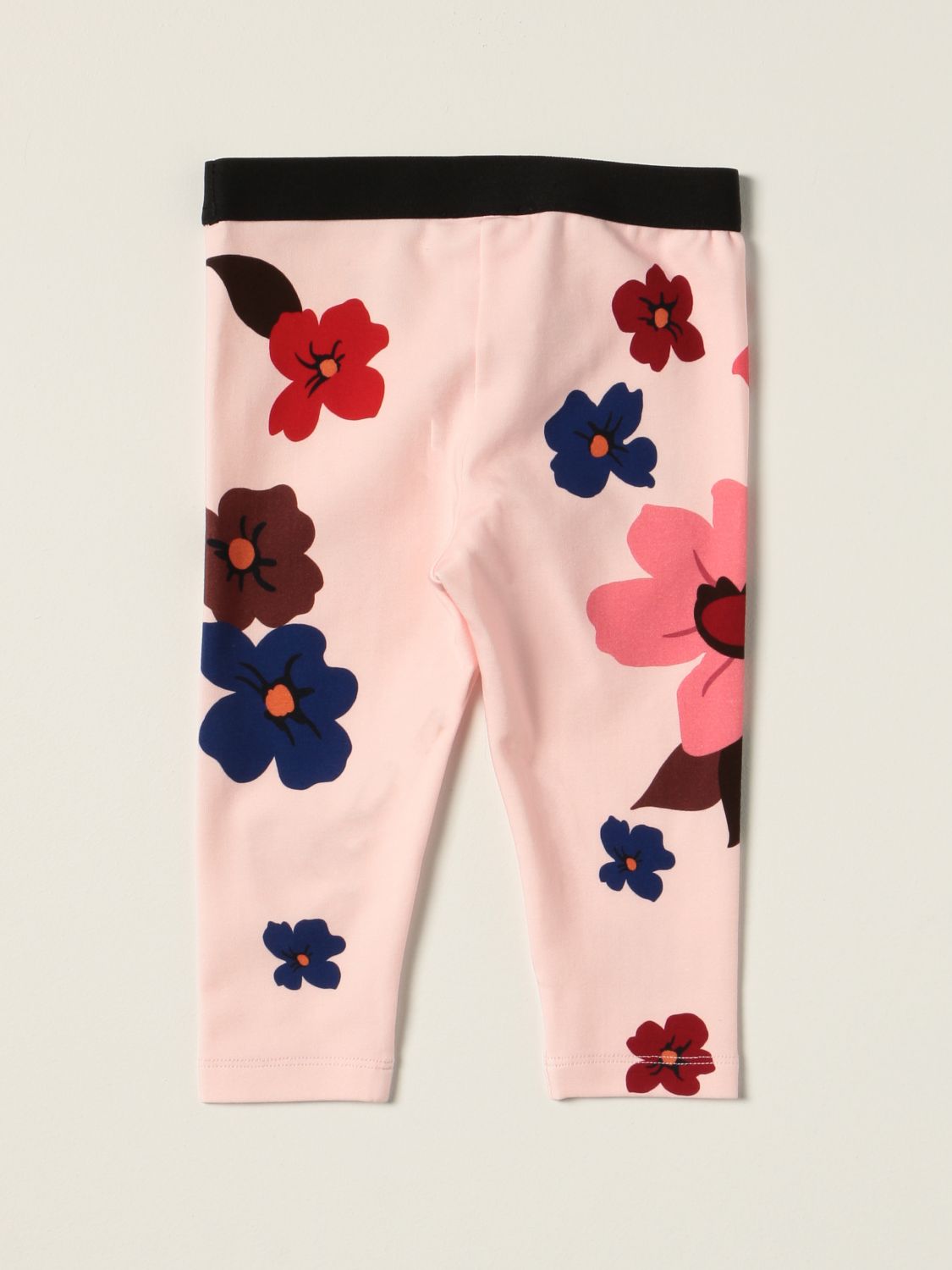 Trousers Dolce & Gabbana: Dolce & Gabbana leggings with floral print pink 2