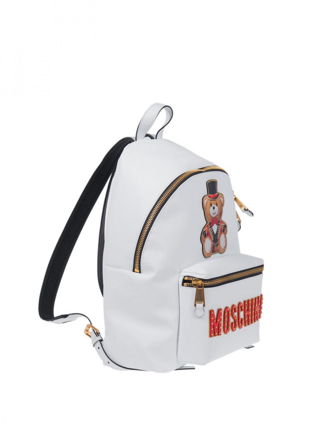 MOSCHINO COUTURE: Zaino donna - Bianco | Zaino Moschino Couture 7632 8210  GIGLIO.COM