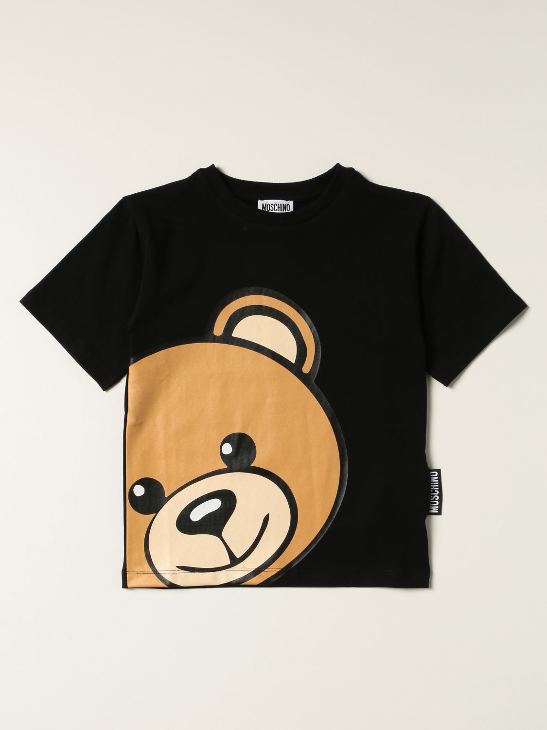 T-shirt Moschino Kid: Moschino Kid T-shirt with big teddy black 1
