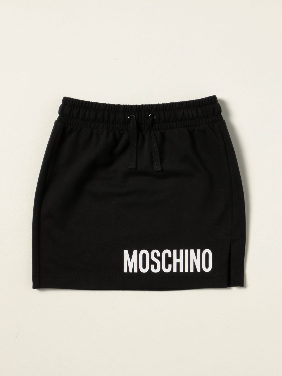 半身裙 Moschino Kid: Moschino Kid Logo 慢跑半身裙 黑色 1