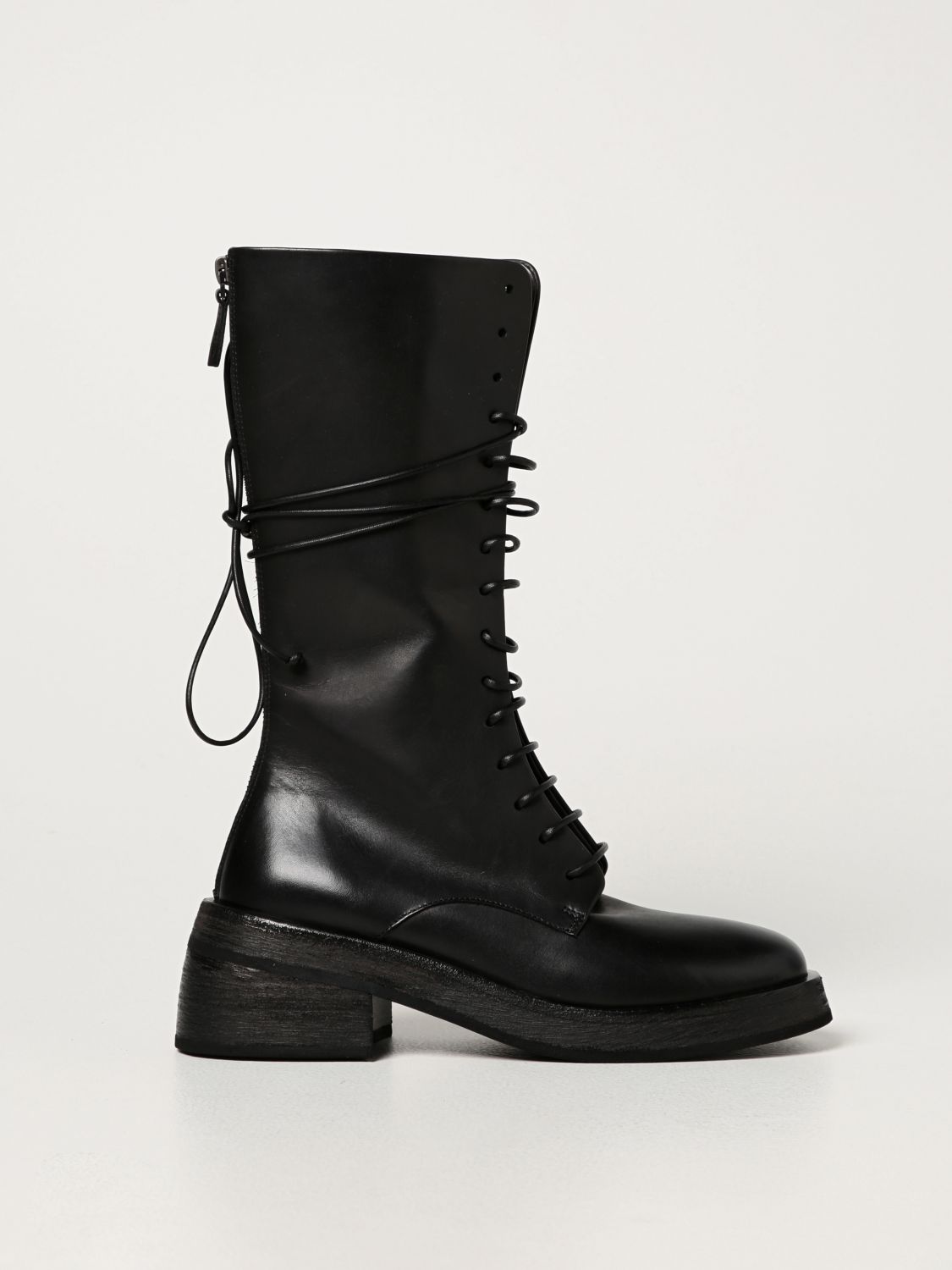 MARSÈLL: Marsèll Fondello leather boots - Black | MARSÈLL boots ...