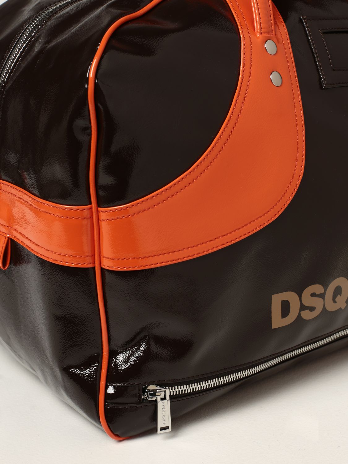 Travel bag Dsquared2: Dsquared2 bag in coated canvas black 4