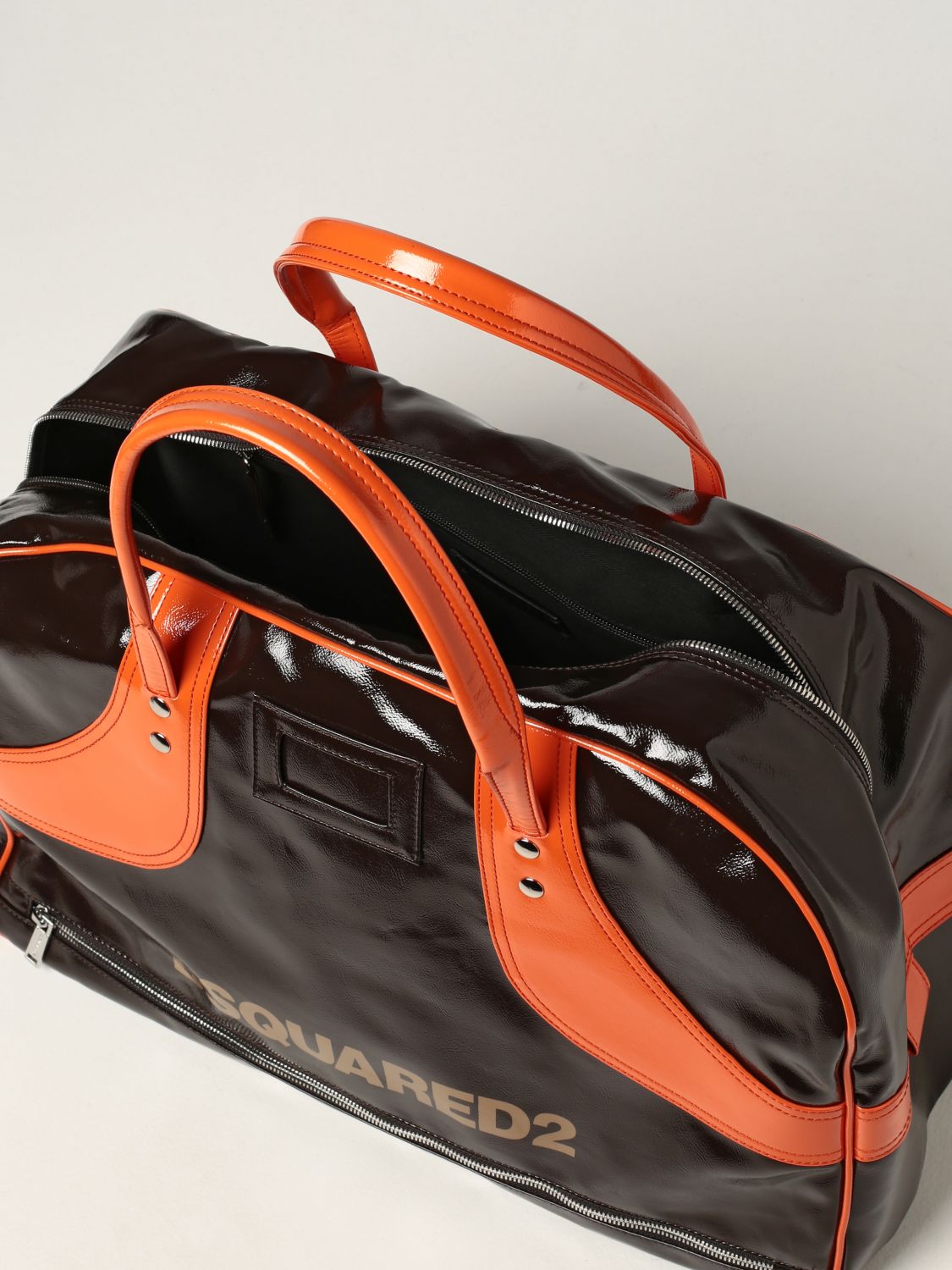Travel bag Dsquared2: Dsquared2 bag in coated canvas black 5