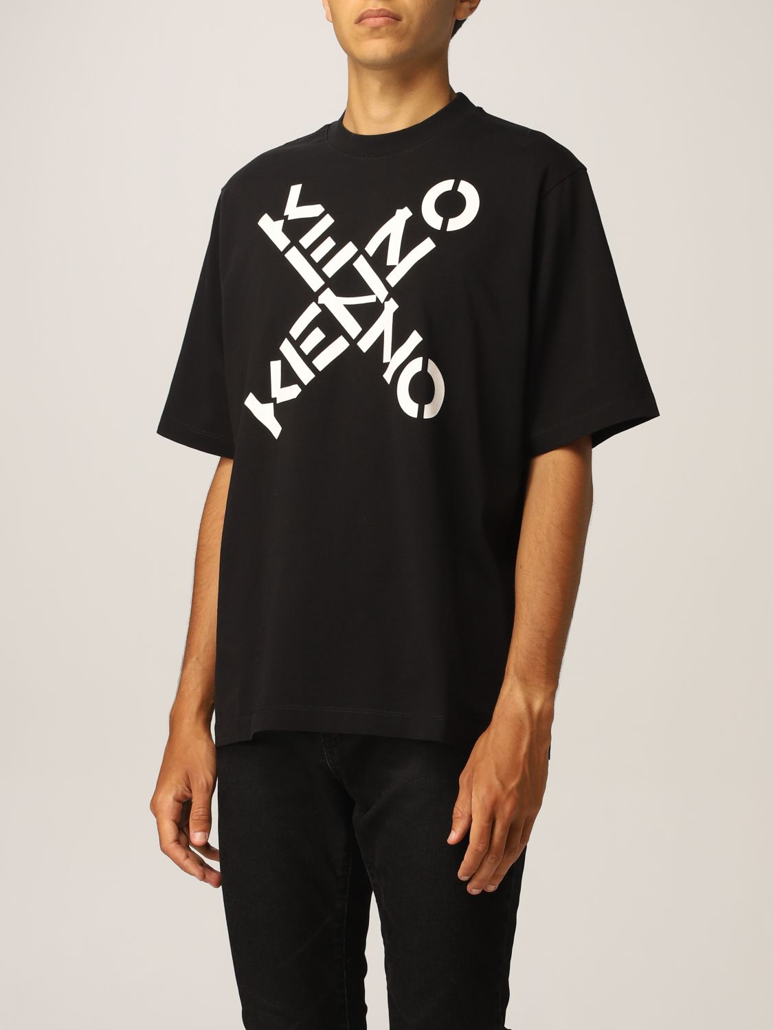 T-shirt Kenzo: T-shirt Kenzo con logo X nero 3
