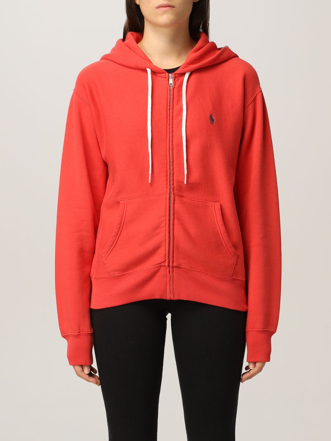 POLO RALPH LAUREN: sweatshirt with logo - Red | Polo Ralph Lauren sweatshirt  211794396 online on 