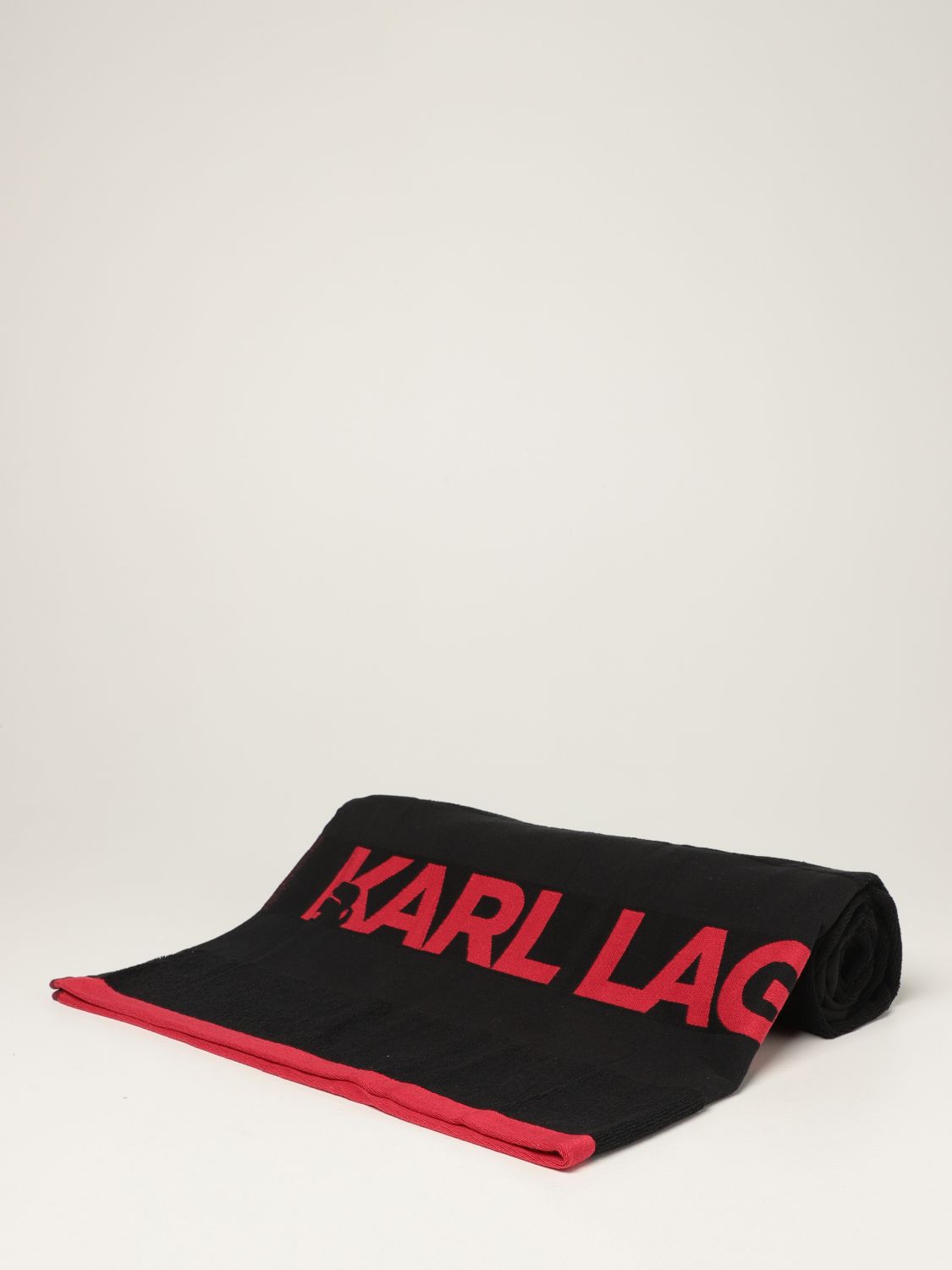Serviette de plage Karl Lagerfeld: Serviette de plage homme Karl Lagerfeld noir 1