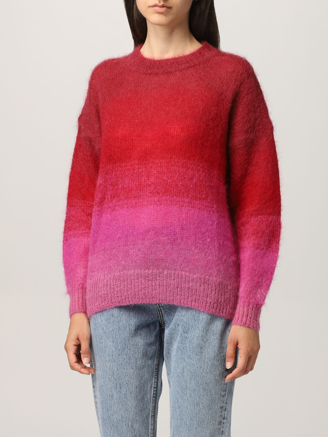 ISABEL MARANT ETOILE: sweater in shaded mohair - Fuchsia | Marant sweater PU124421A049E on GIGLIO.COM
