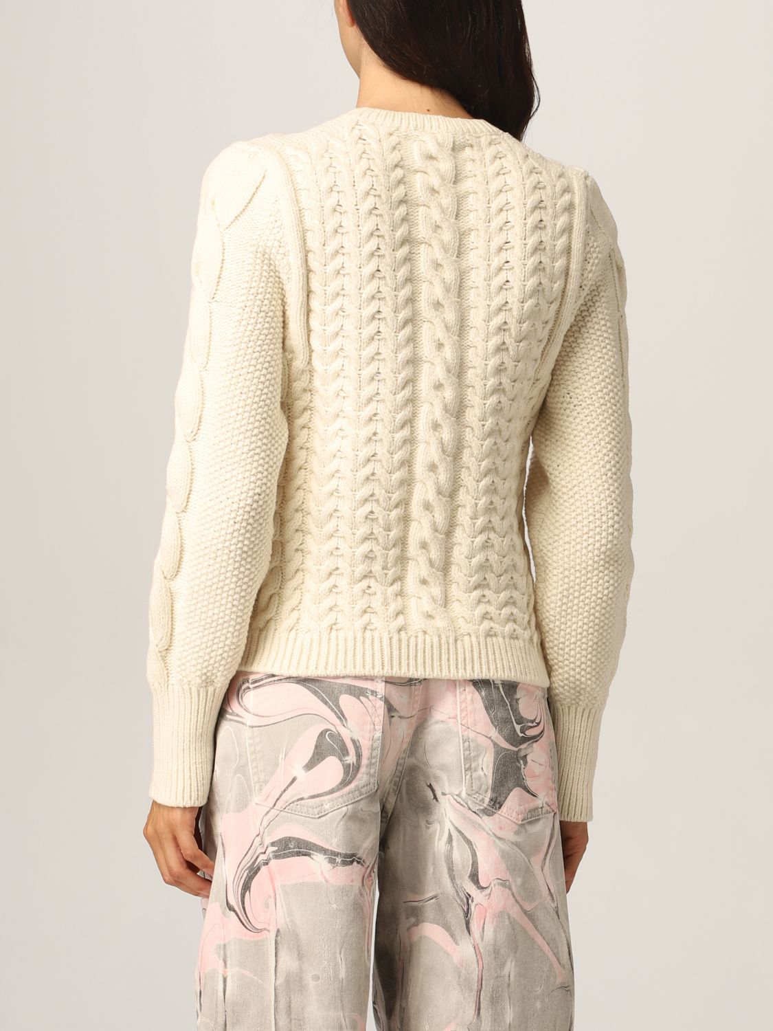 STELLA MCCARTNEY: cotton blend sweater - Natural | Sweater Stella ...