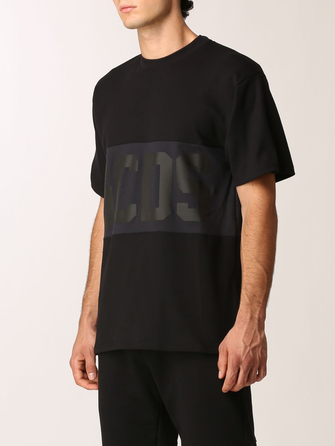 T-shirt Gcds: New Gcds logo band t-shirt in cotton black 4