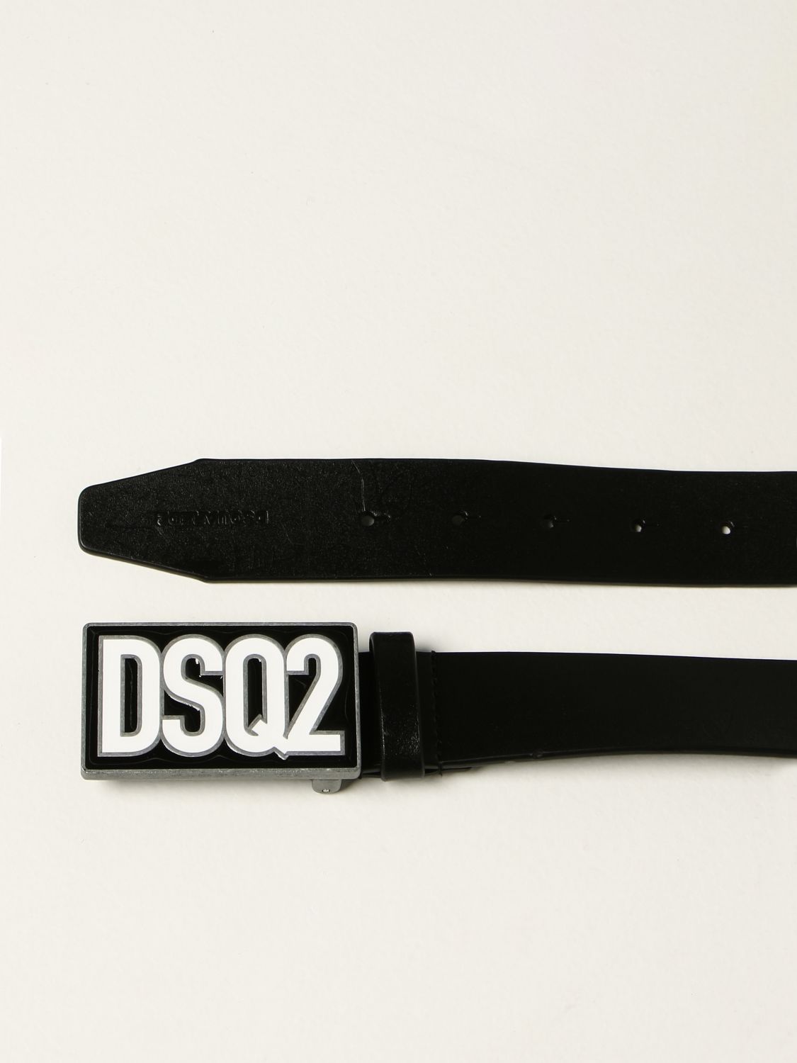 Belt Dsquared2 Junior: Dsquared2 Junior belt with logo plaque black 2