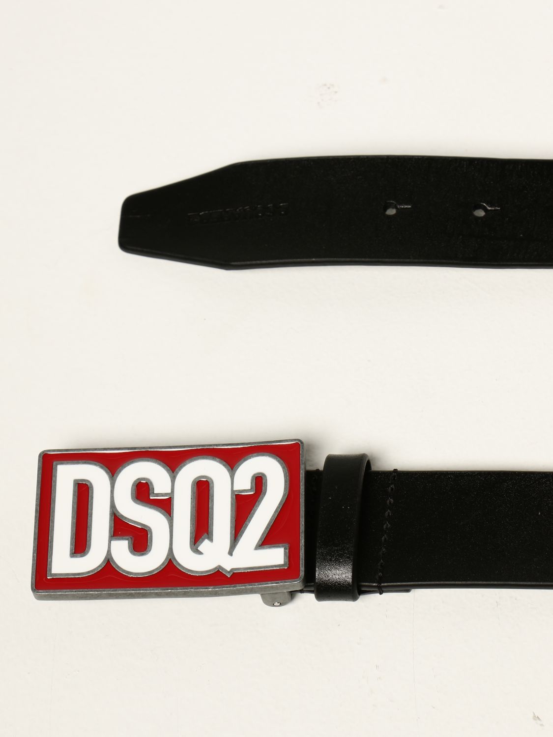 Belt Dsquared2 Junior: Dsquared2 Junior belt with logo plaque red 2