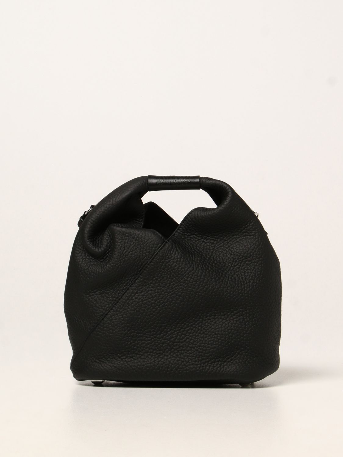 MM6 MAISON MARGIELA: crossbody bag in hammered leather - Black | Handbag  Mm6 Maison Margiela S54WD0106P4003 GIGLIO.COM