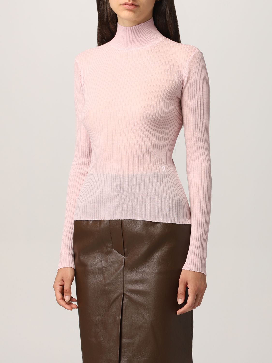 Sweater Nanushka: Nanushka ribbed turtleneck pink 4