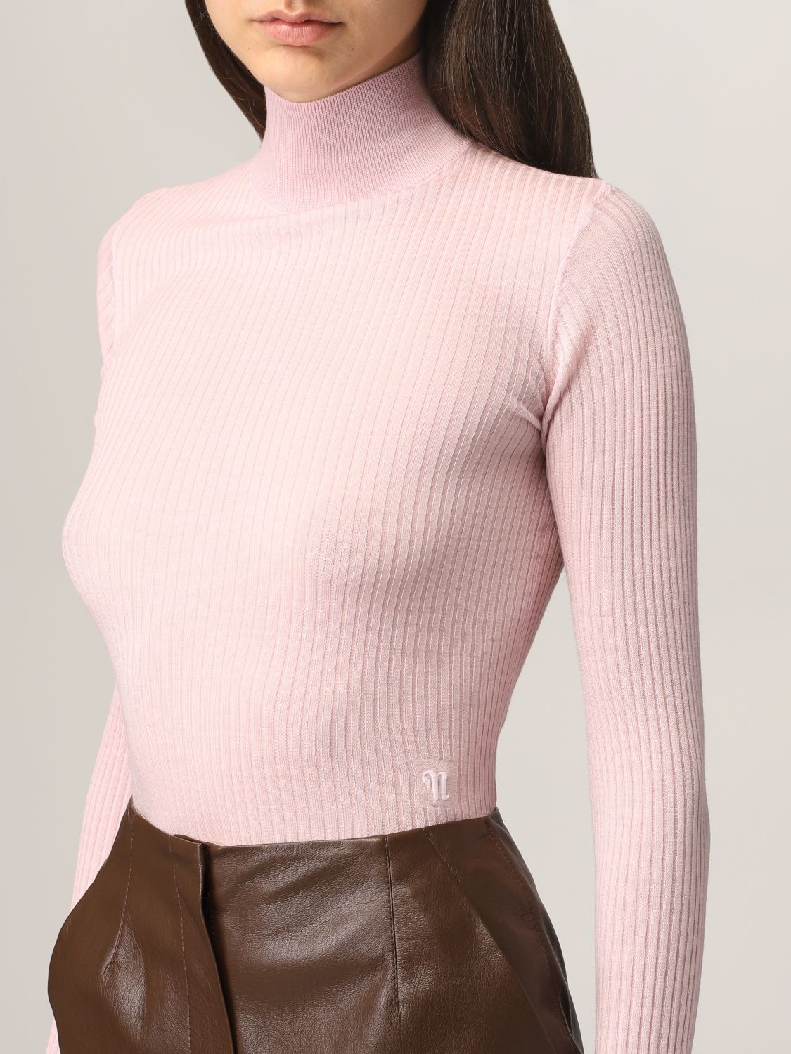 Sweater Nanushka: Nanushka ribbed turtleneck pink 5