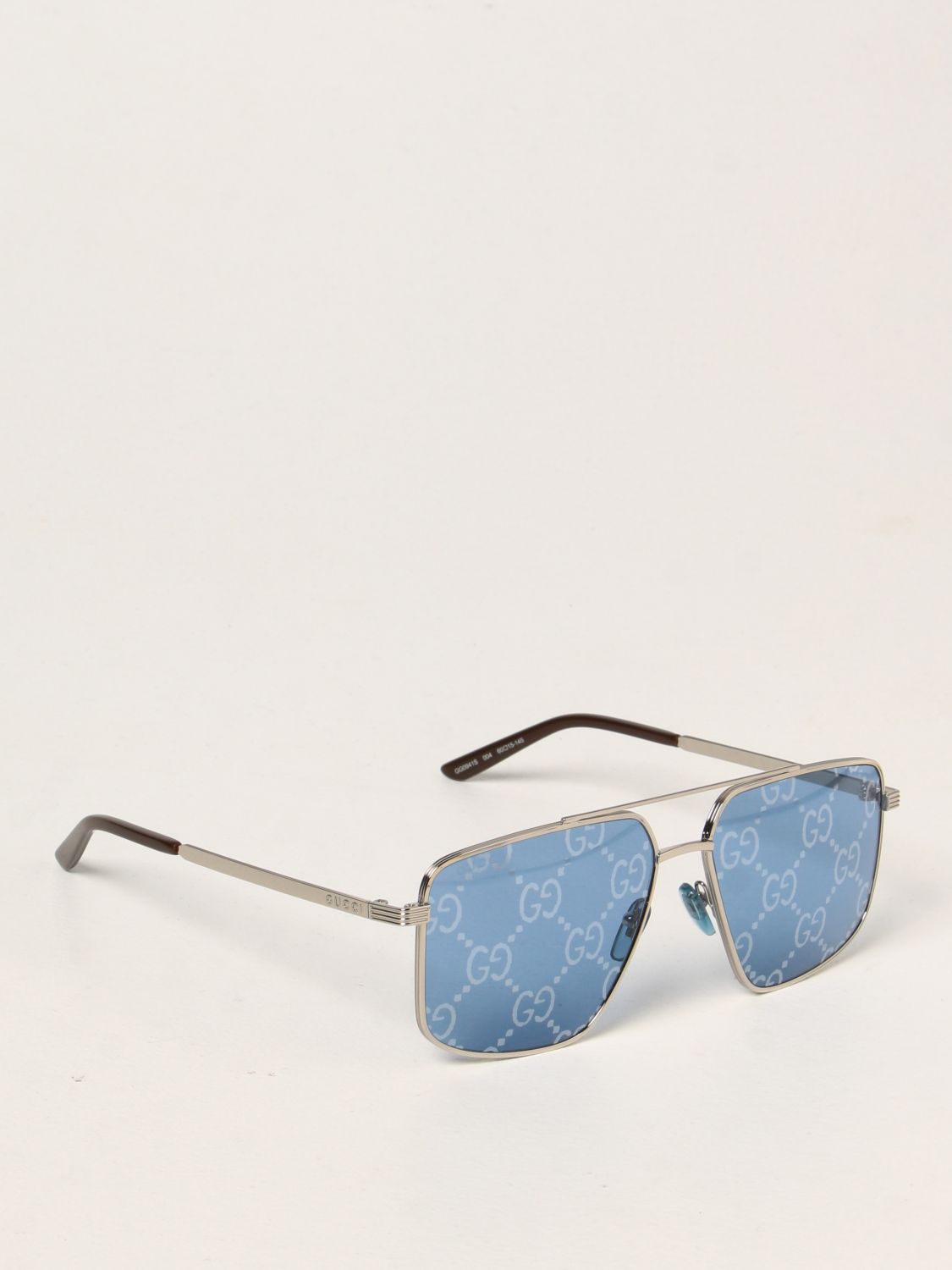 Clam alleen Voorloper GUCCI: metal sunglasses - Blue | Gucci sunglasses GG0941S online on  GIGLIO.COM