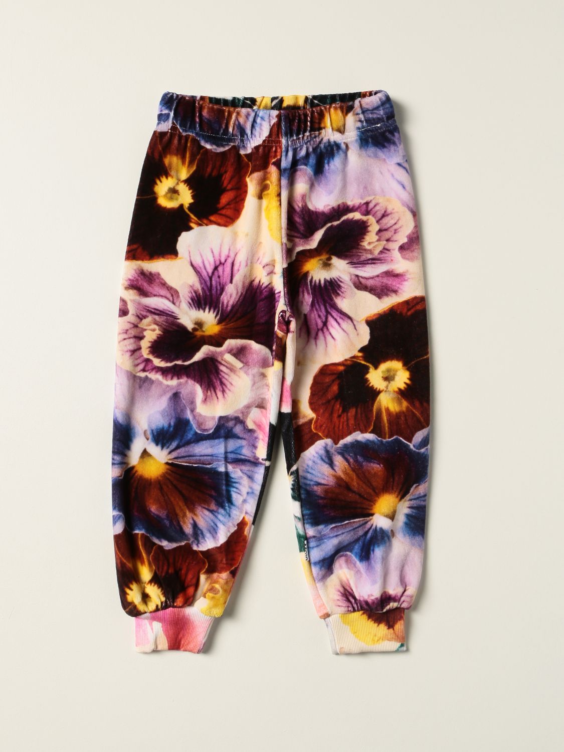 Pants Molo: Molo jogging pants with floral pattern multicolor 1