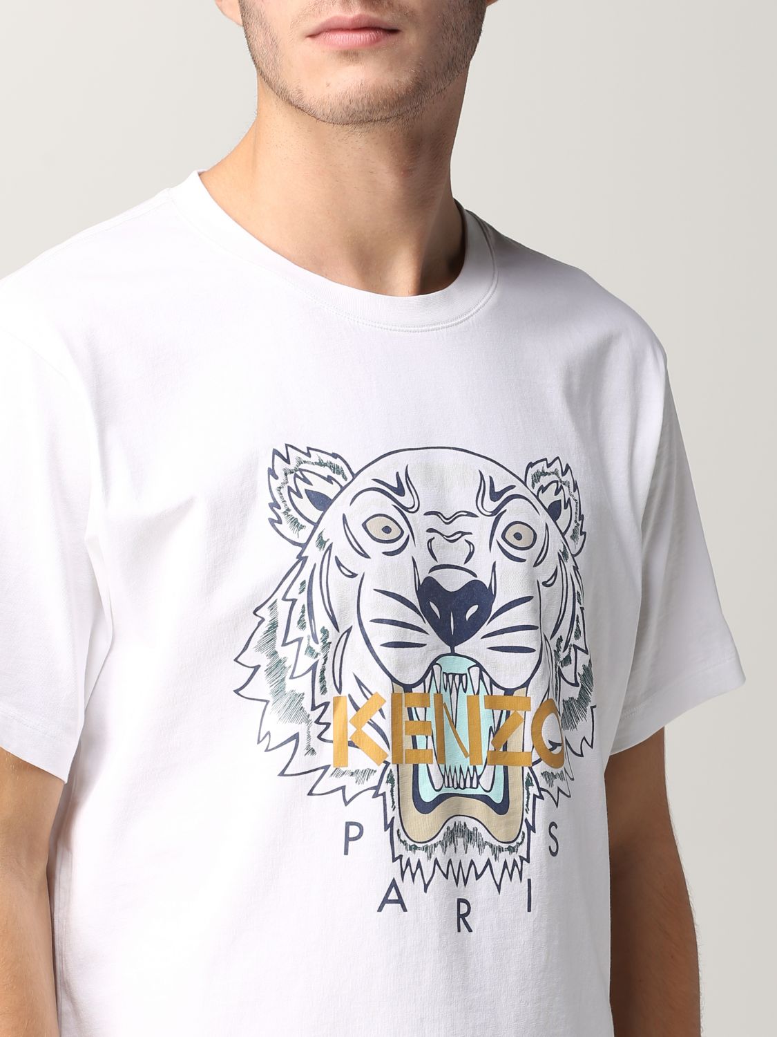 T-shirt Kenzo: T-shirt Kenzo con tigre bianco 4
