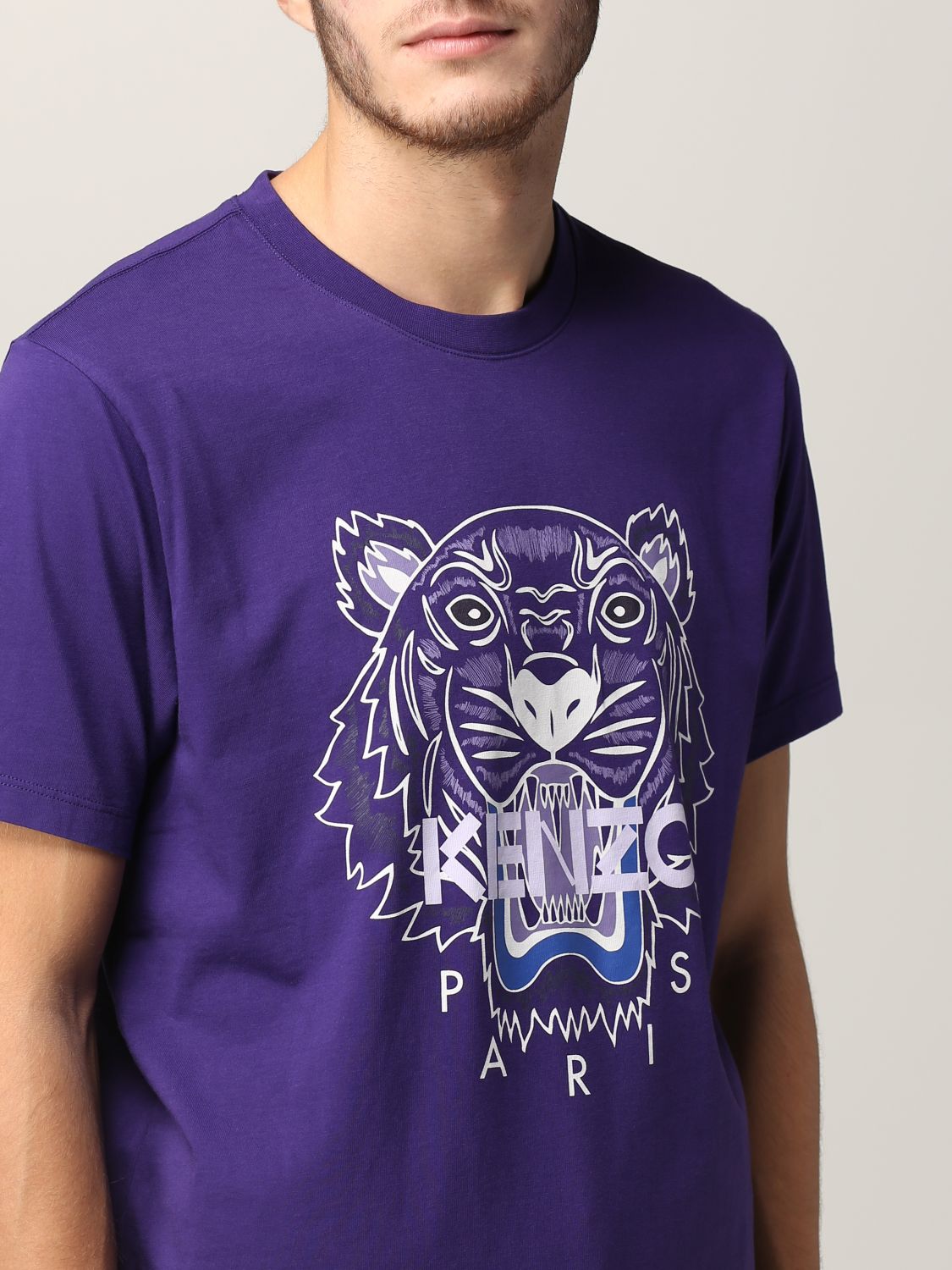 T-shirt Kenzo: T-shirt Kenzo con tigre viola 4