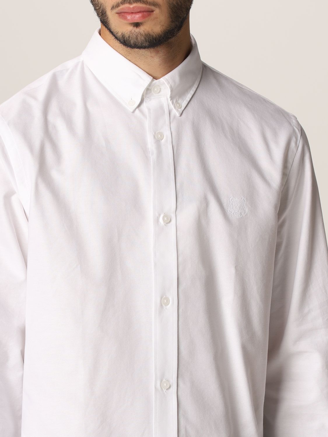 Рубашка Kenzo: Рубашка Мужское Kenzo белый 4