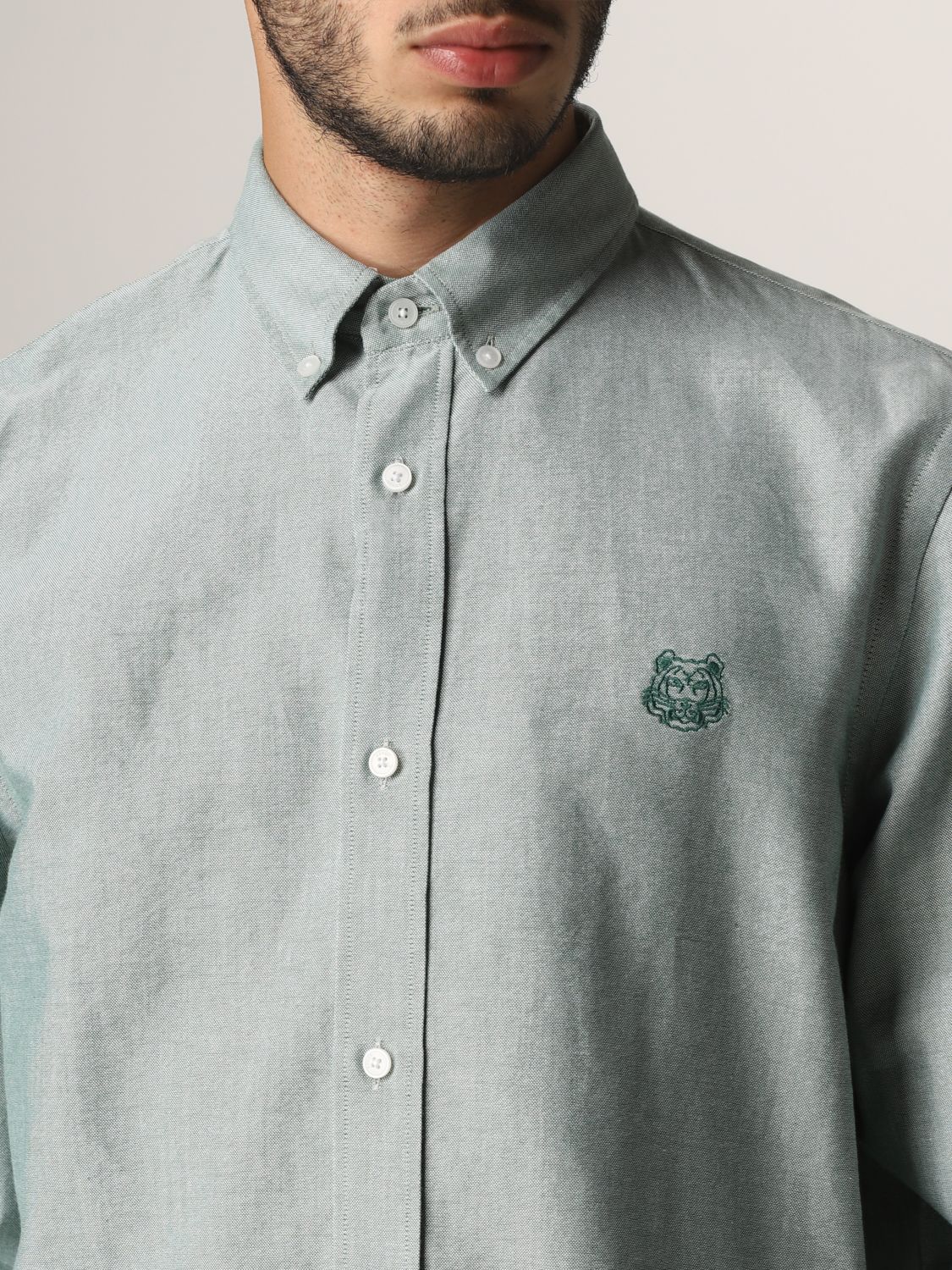 Рубашка Kenzo: Рубашка Мужское Kenzo зеленый 4