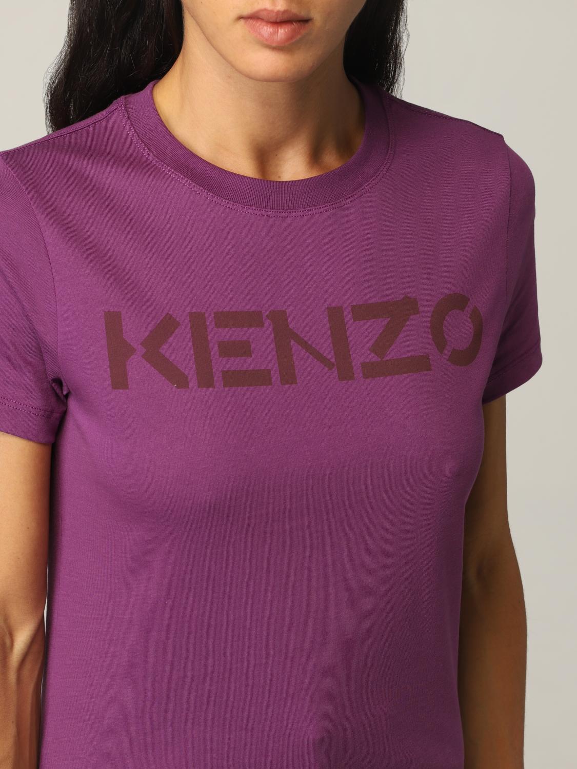 Kenzo Outlet: logo T-shirt - Violet | T 