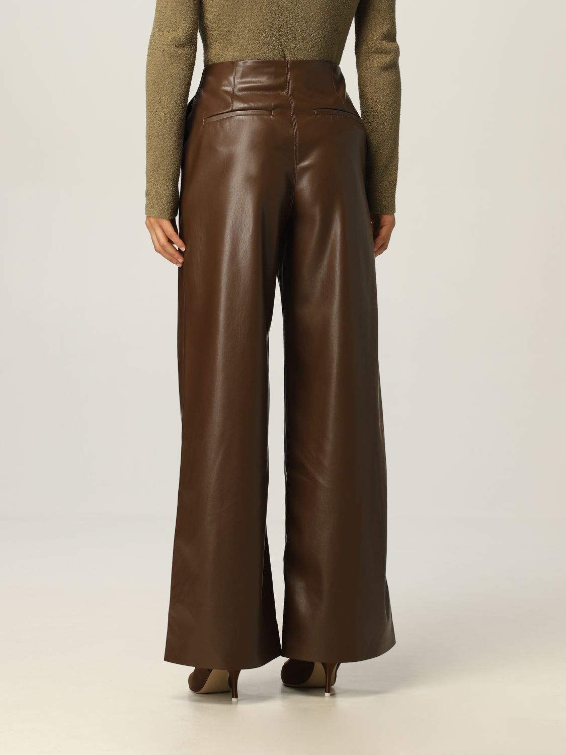 Pants Nanushka: Namas Nanushka wide leg trousers brown 3
