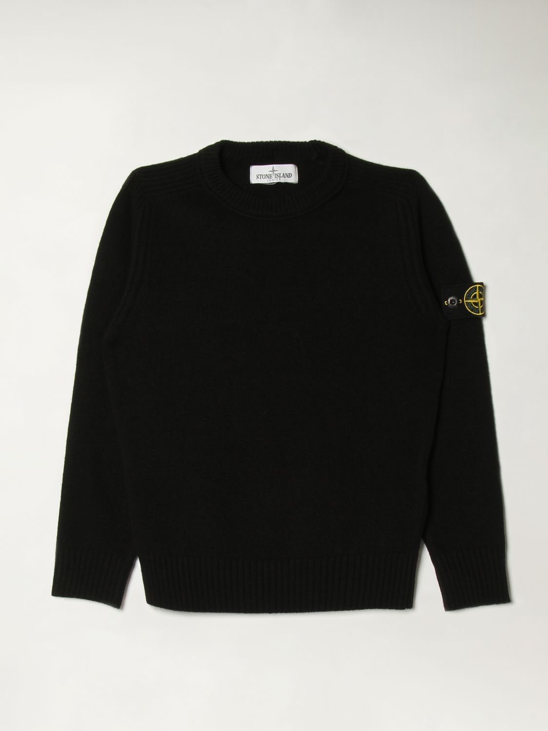 Veeg onbetaald Drank STONE ISLAND JUNIOR: sweater for boys - Black | Stone Island Junior sweater  506A1 online on GIGLIO.COM