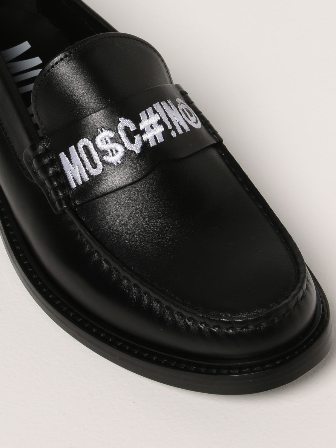 Mocassins Moschino Couture: Chaussures derby homme Moschino Couture noir 4