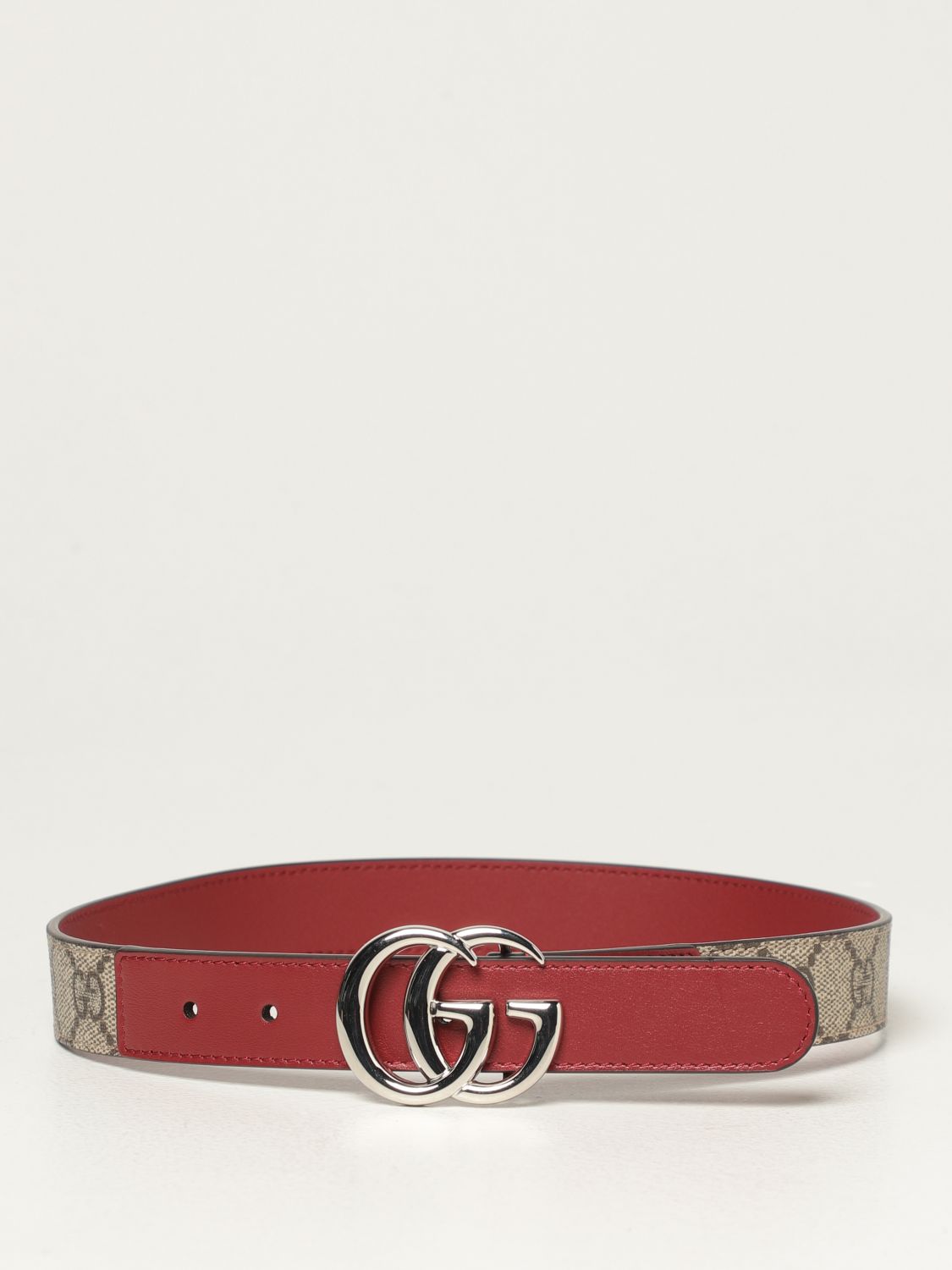 Belt Gucci: Gucci belt in GG Supreme fabric red 1