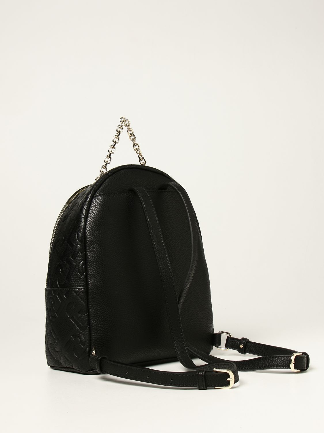 Backpack Liu Jo: Liu Jo backpack in synthetic leather with embossed logo black 2