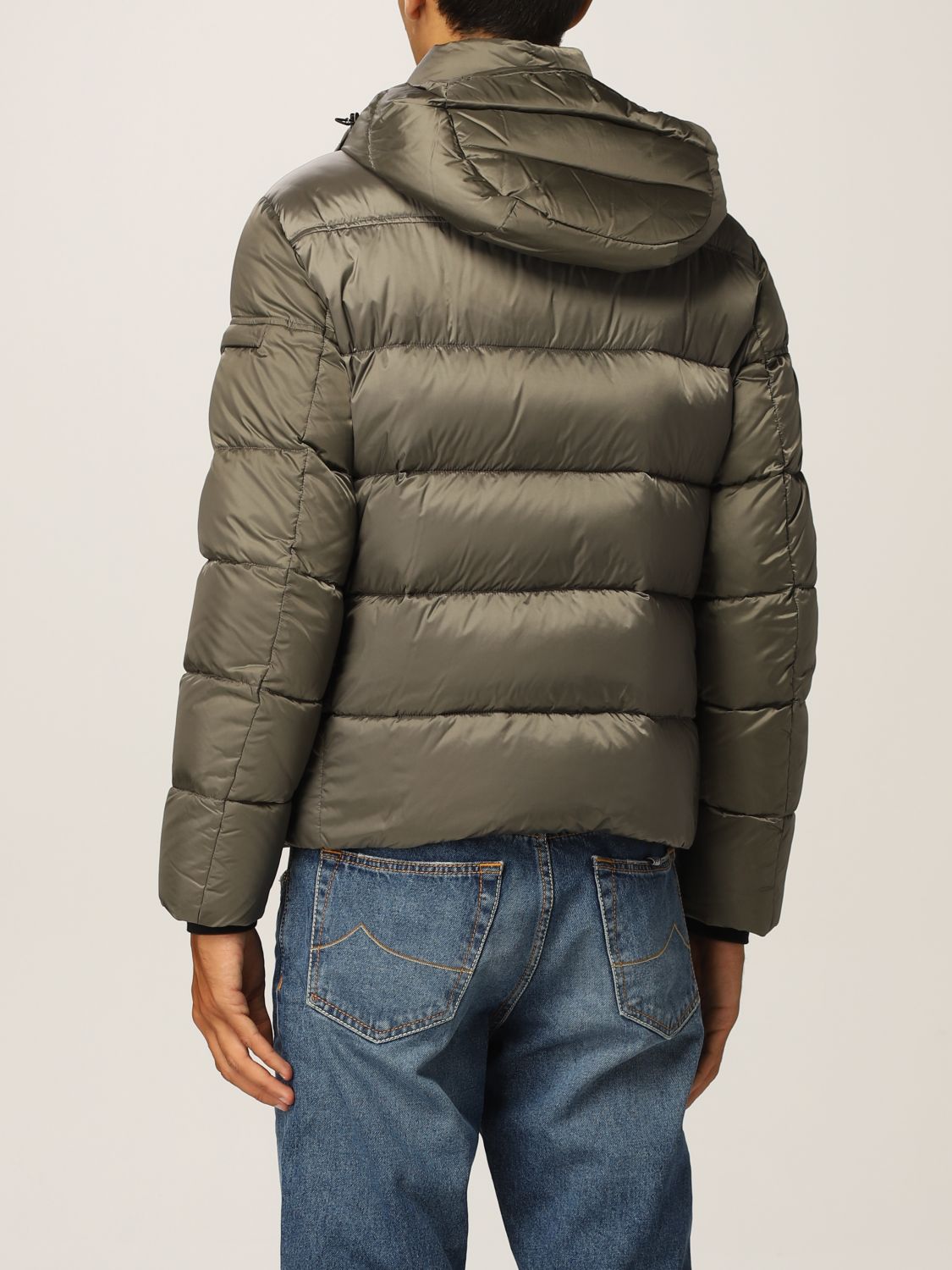 MOORER: down jacket in technical fabric - Grey | Moorer jacket BRETTSH ...