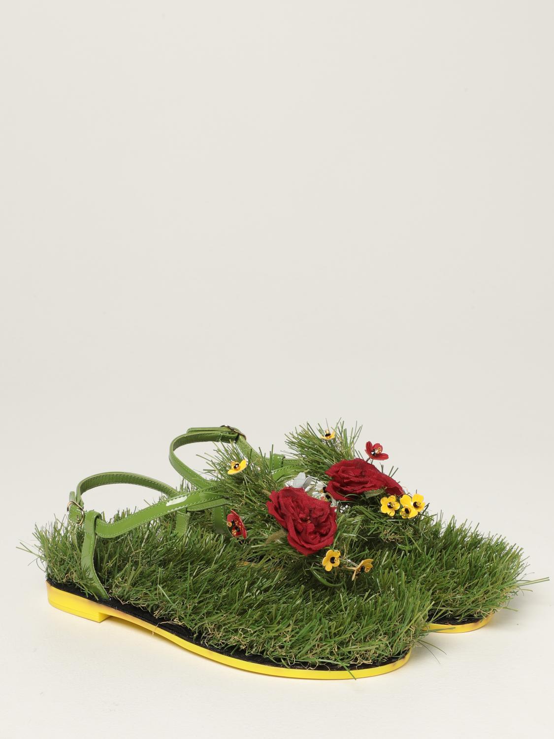 dolce gabbana grass sandals