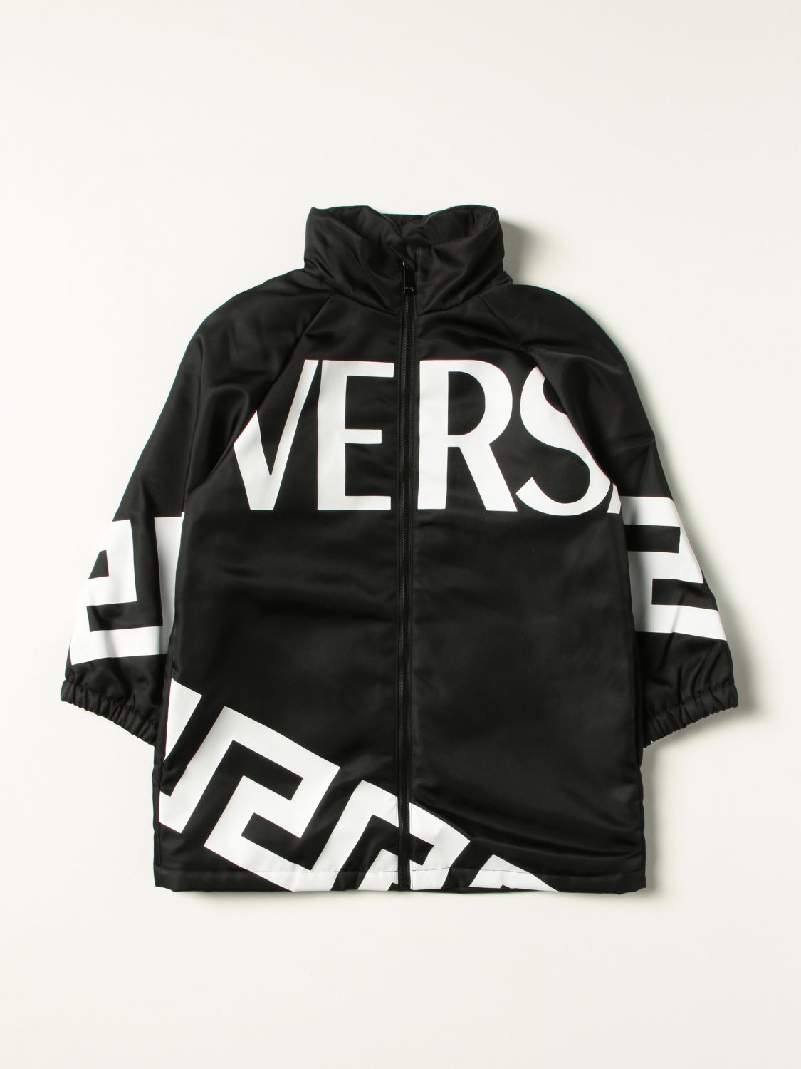 Jacket Young Versace: Versace Young nylon jacket with logo black 1