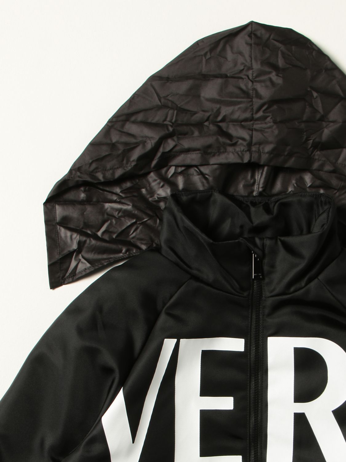 Jacket Young Versace: Versace Young nylon jacket with logo black 3