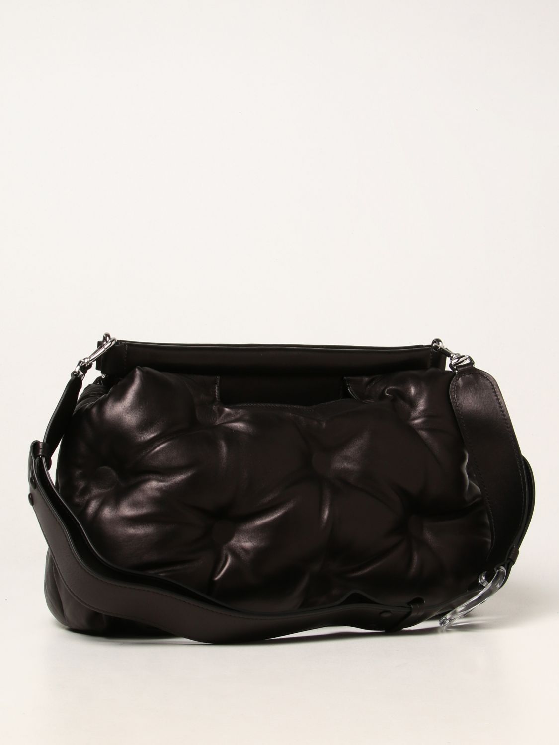 MAISON MARGIELA: Glam Slam padded leather bag - Black