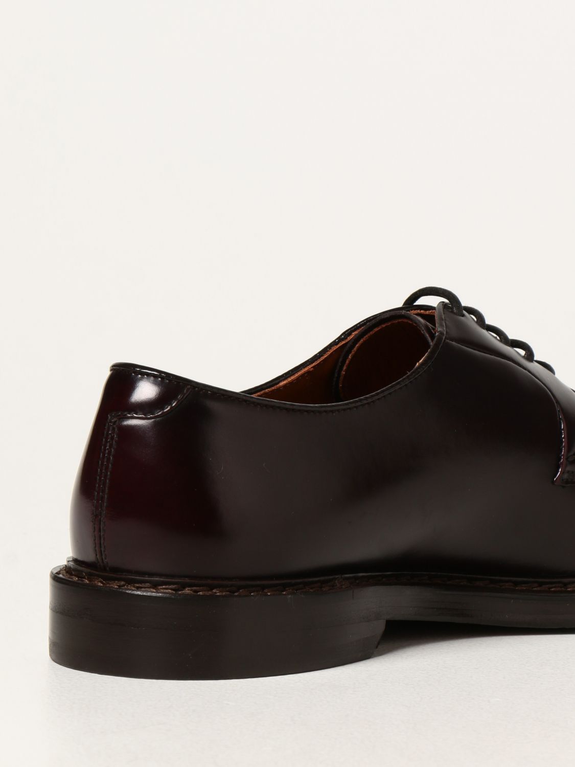 Brogue shoes Doucal's: Doucal's lace-up derby shoes in leather burgundy 3