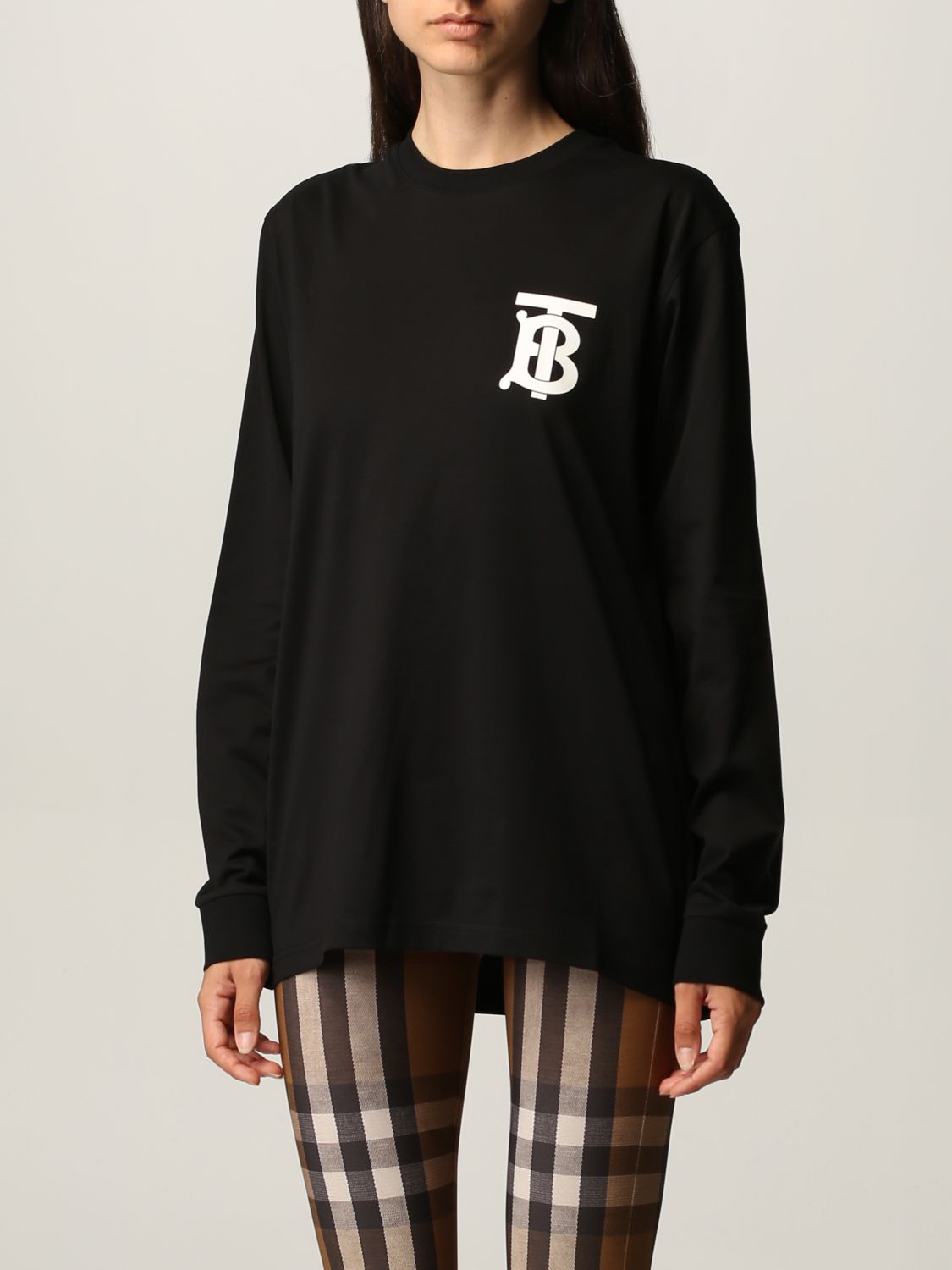 T-shirt Burberry: T-shirt femme Burberry noir 4