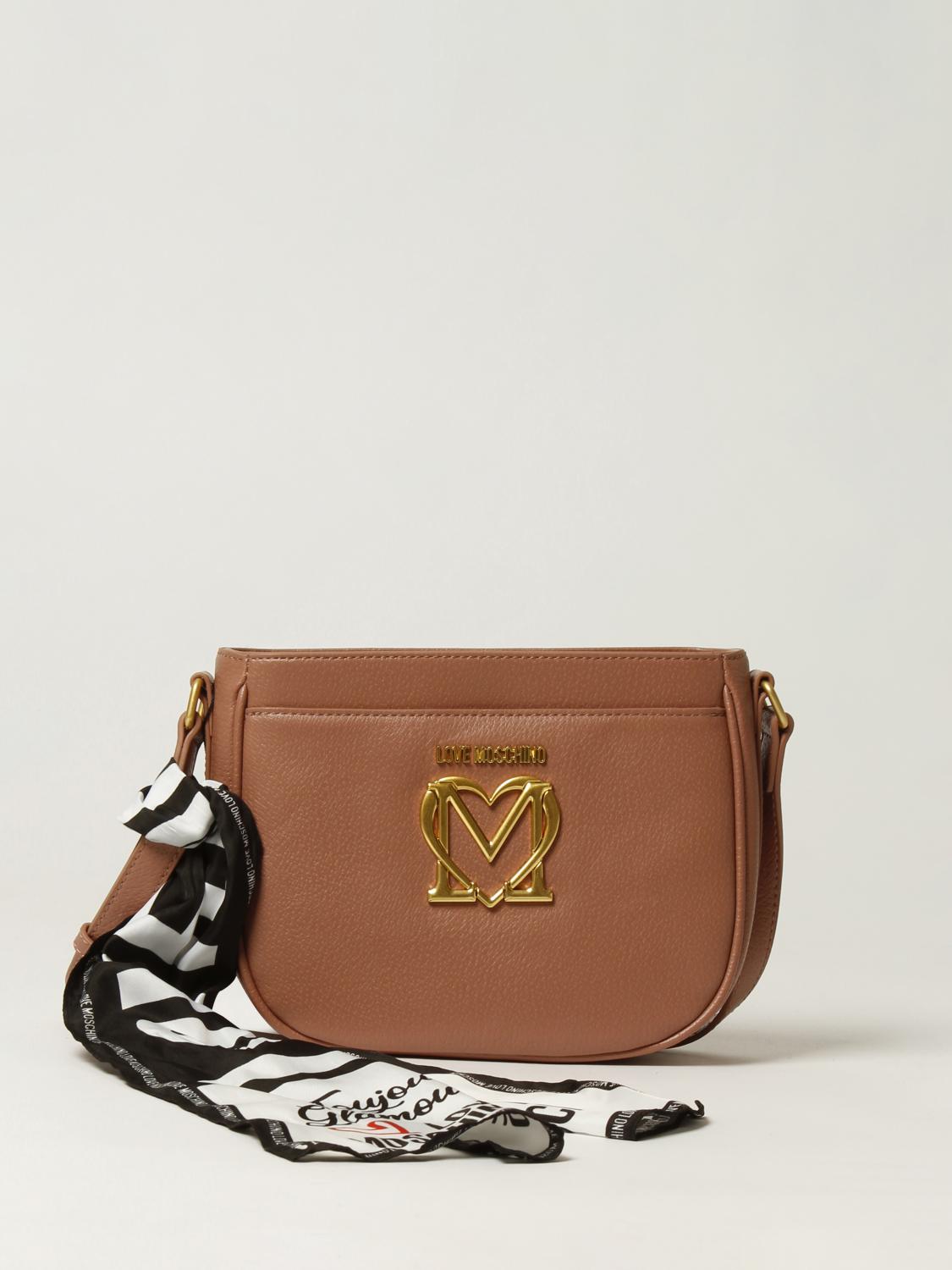 LOVE MOSCHINO bag in synthetic leather with logo Pink Love