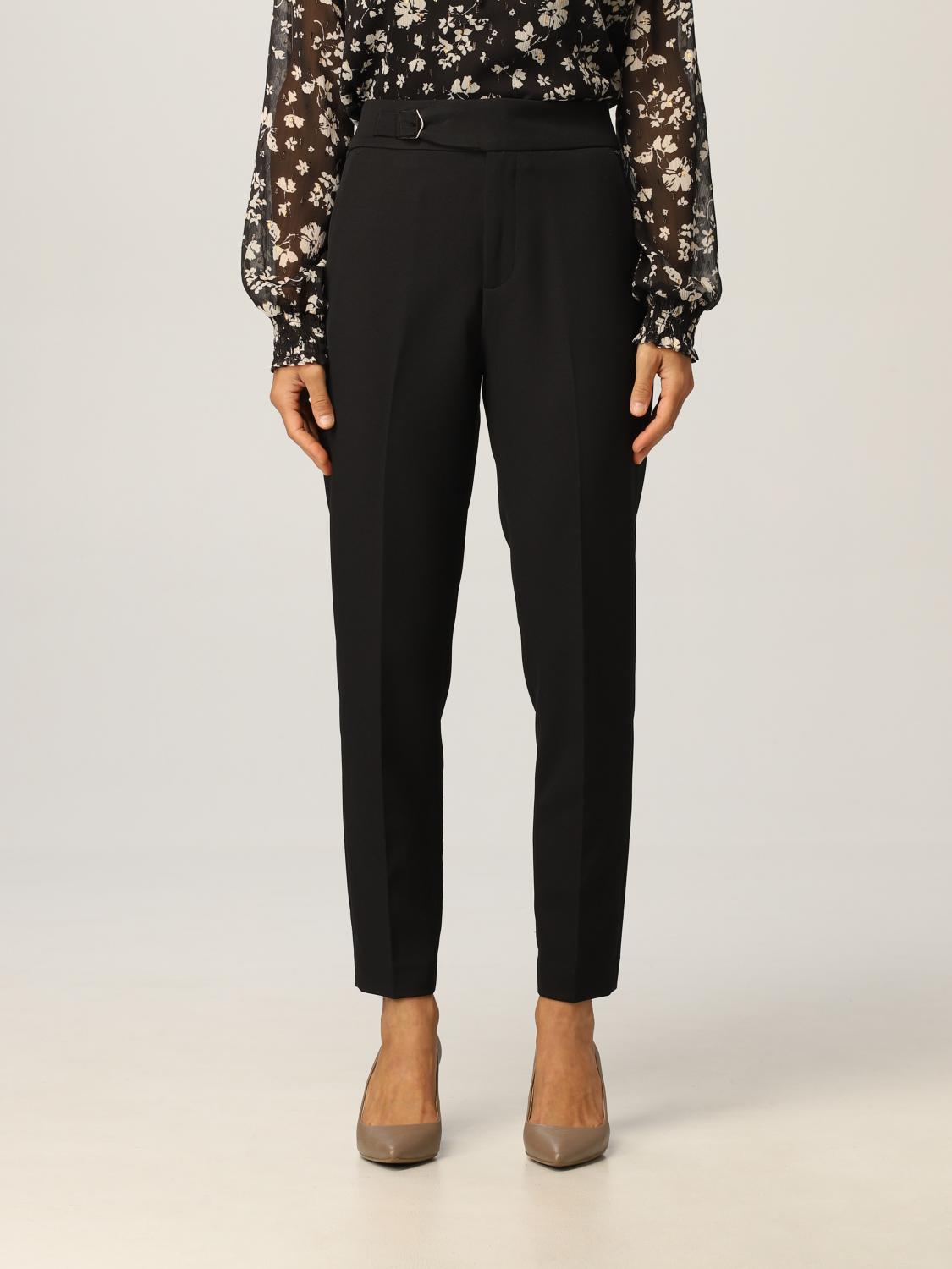 LIU JO: Pantalone elegante con fibbia - Nero | Pantalone Liu Jo WF1489T3020  GIGLIO.COM