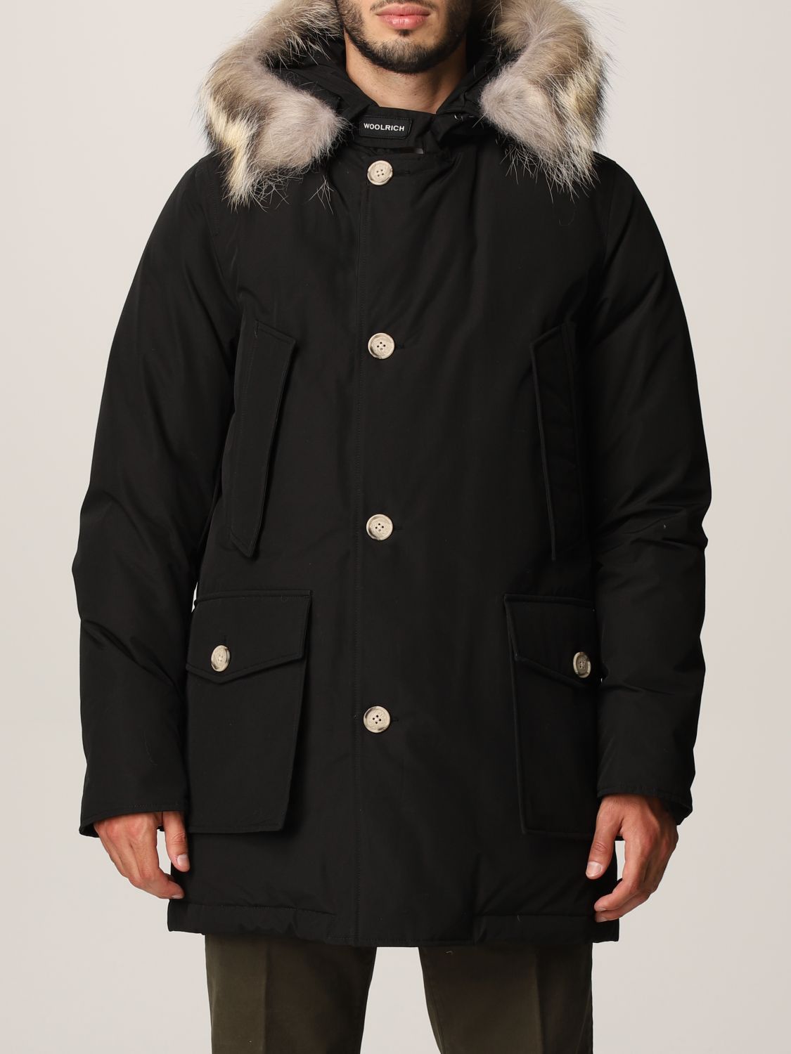 WOOLRICH: jacket for man - Black | Woolrich jacket CFWOOU0482MRUT0001 ...