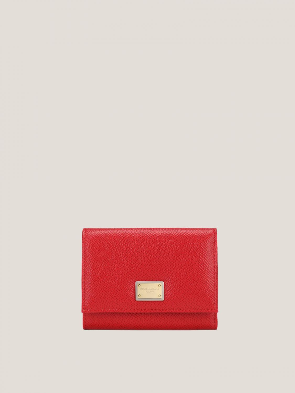 dolce and gabbana red wallet